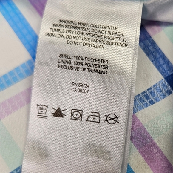 Columbia PFG Plaid Vented Fishing Shirt Short Sleeve Men's Size Large Multicolor - Picture 10 of 12